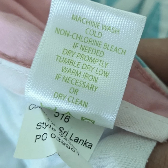 Lilly Pulitzer Blue‎ White Dragonfly Pants Size 4 - Picture 6 of 6